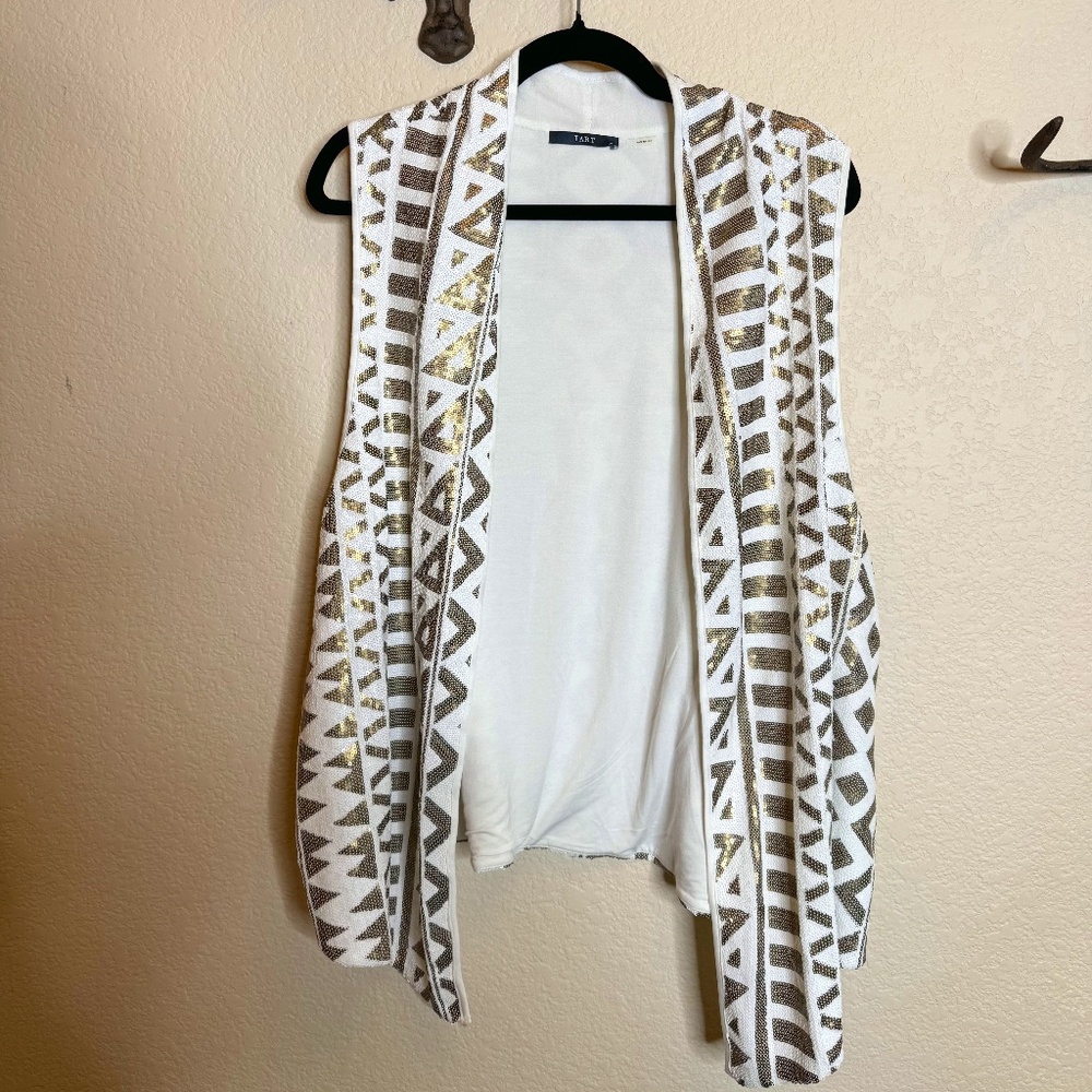 NWT Womens 3x sequin vest